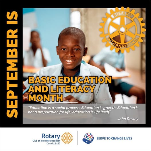 September is Basic Education and Literacy Month.